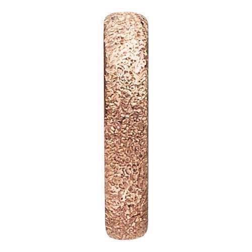 Christina Collect 925 sterling sølv Diamond Dust rosa gullbelagt smal ringskjerm med glitrende overflate, modell 650-R37